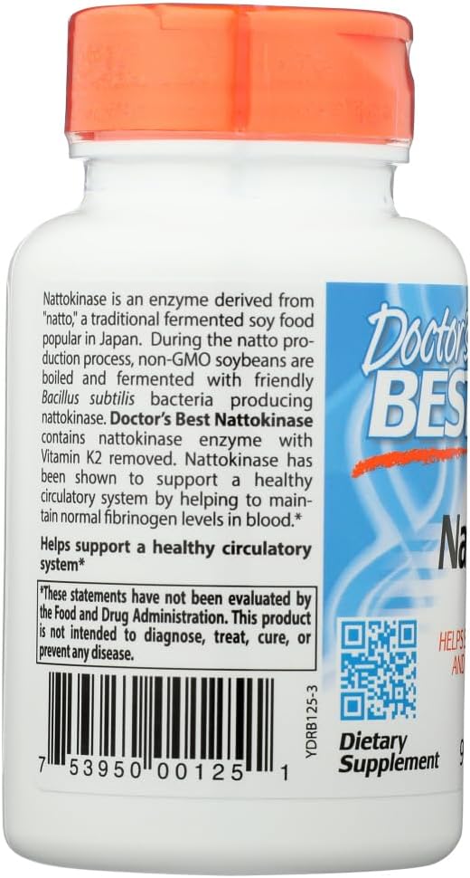 Doctor's Best Nattokinase 90 Veggie Capsules - görsel 2