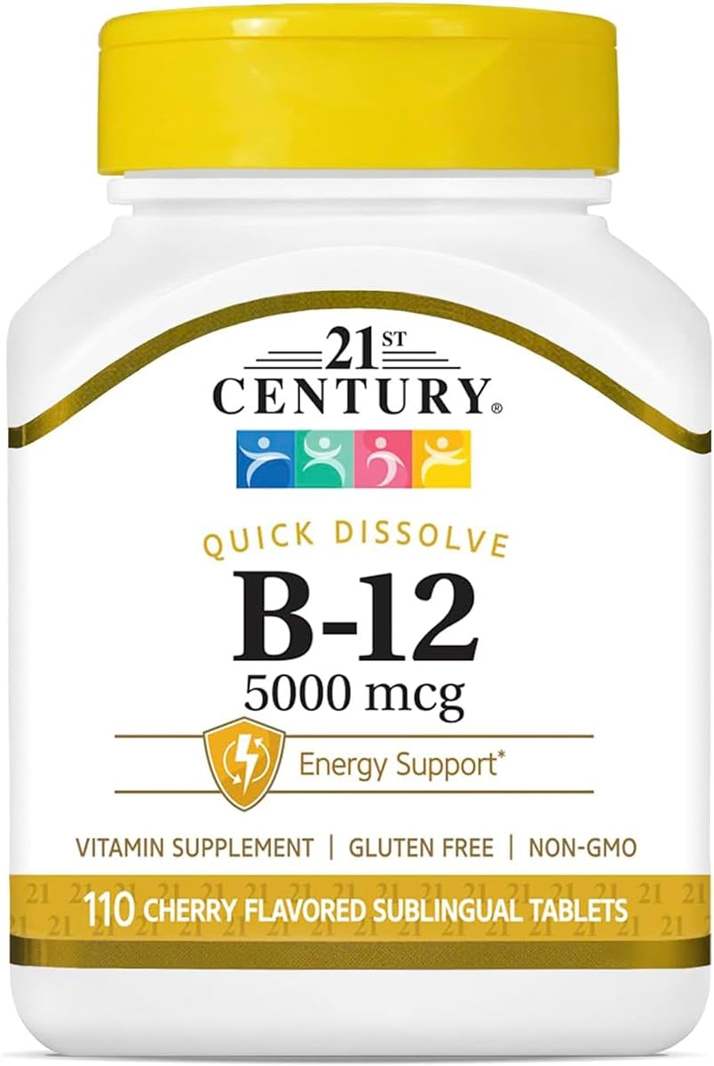 21st Century Vitamin B12 5000 mcg Sublingual Tablets - görsel 1