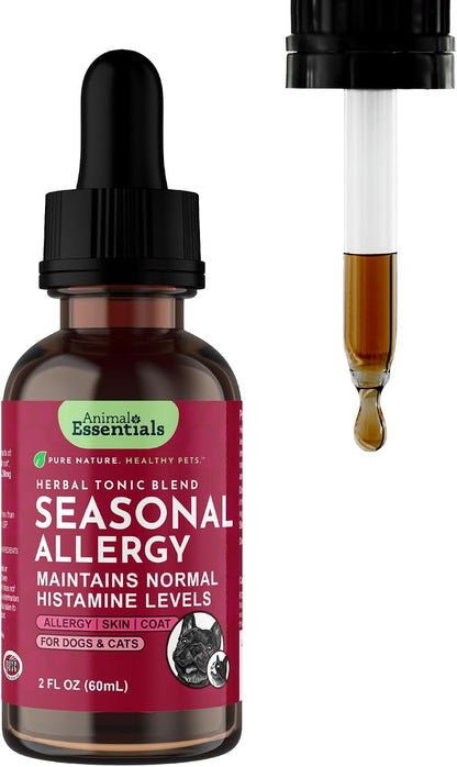 Animal Essentials Seasonal Allergy Liquid Herbal Support for Dogs & Cats – 30 ml