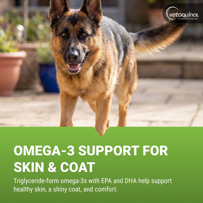 Vetoquinol Triglyceride Omega - Fish Oil for – Normal Immune Response: Vitamin A and other nutrients support a – Image 2