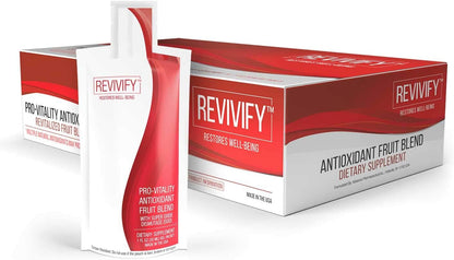 REVIVIFY Pro-Vitality Gel (Oral) with Antioxidant Superoxide Dismutase (SOD), Soluble Fibre & Fruit Blend - 30 ml Pouch, 30 Day Supply