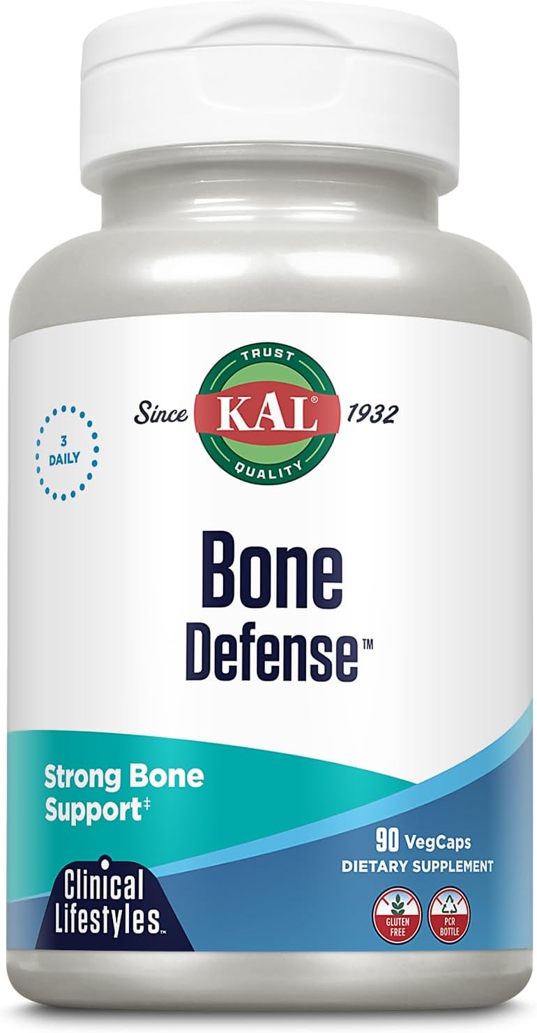 KAL Bone Defence - Calcium Magnesium Zinc with Vitamins C, D, K, 90 Veg Capsules - görsel 1