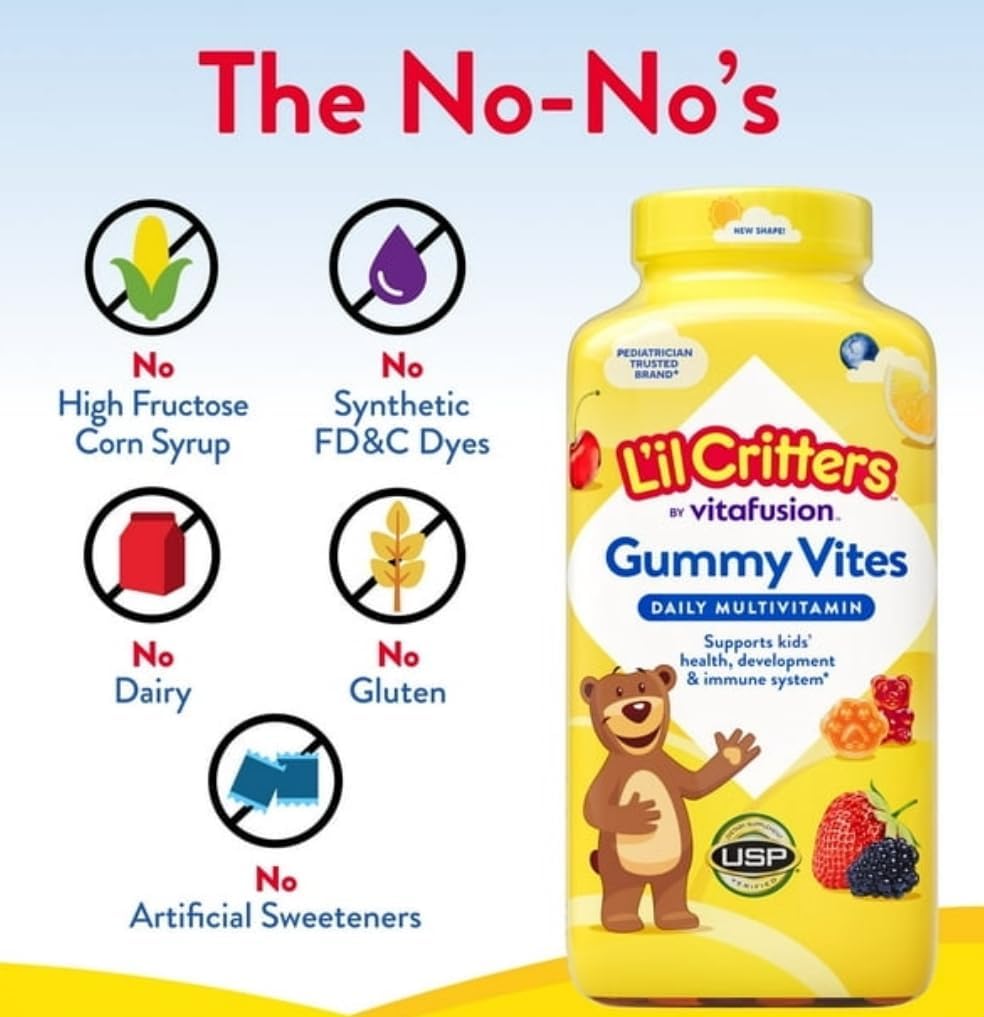 Gummy Vites Children's Multivitamin, 300 Count – Essential Daily Nutrition for Kids - görsel 3
