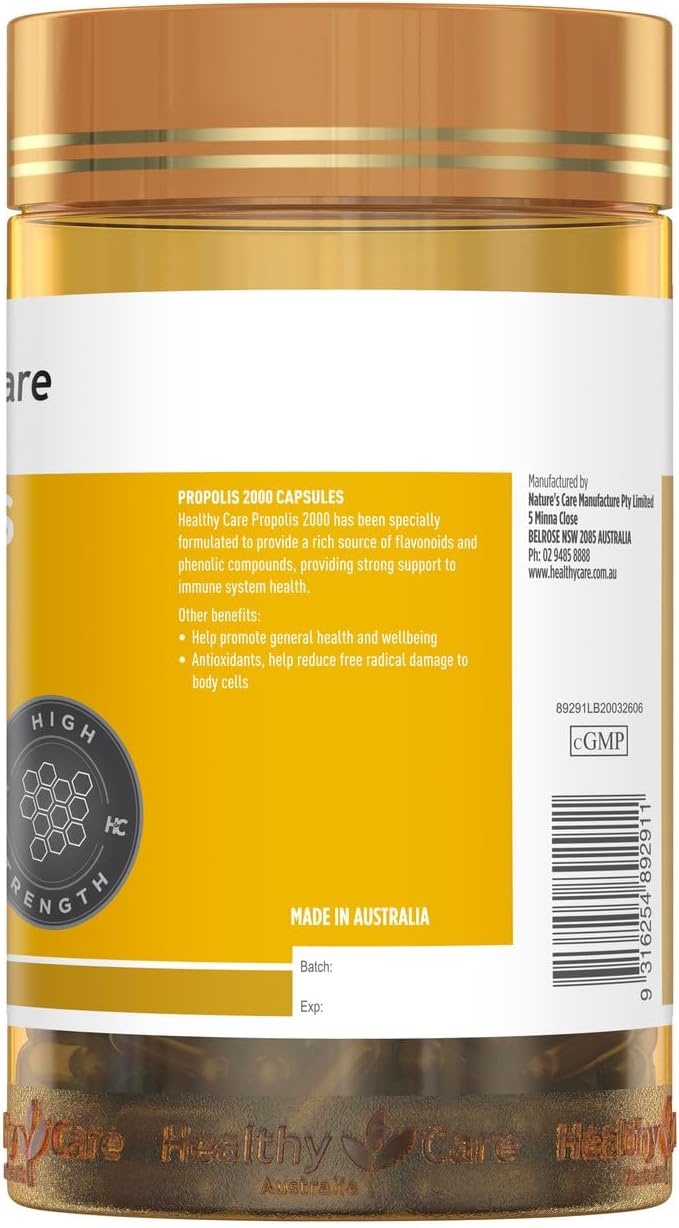 Healthy Care Propolis 2000 - 200 Capsules - görsel 4