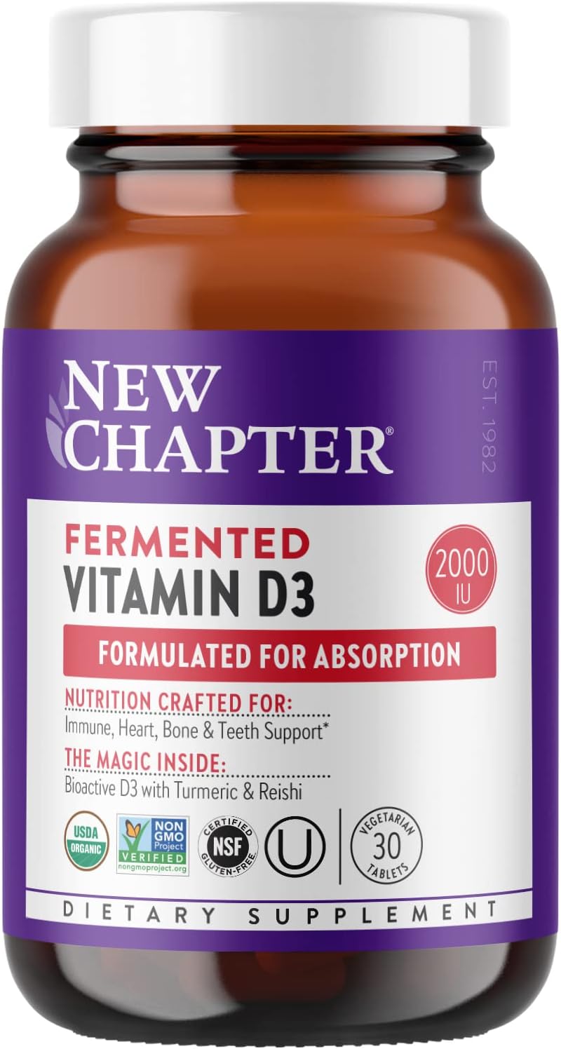 New Chapter Fermented Vitamin D3, 30 Count - görsel 1