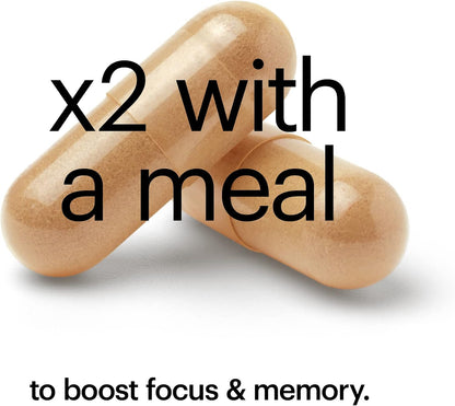 Wellthy Focus - Cognitive Function, Focus, and Memory Supplement for Mental Clarity (30 Days)