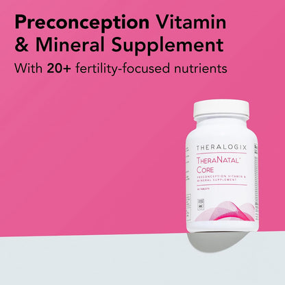 Theralogix TheraNatal Core Preconception Vitamin Supplement – 90-Day Supply