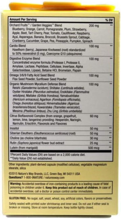 Nature's Way Alive! Max 6 Daily Multi-Vitamin - 90 Veg Capsules