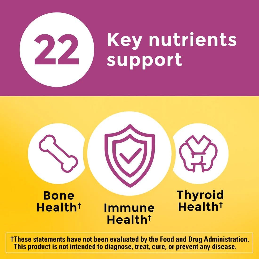 Nature Made Multi for Her 50+ Vitamin & Mineral Tablets, 180 Count (Pack of 2) - görsel 5