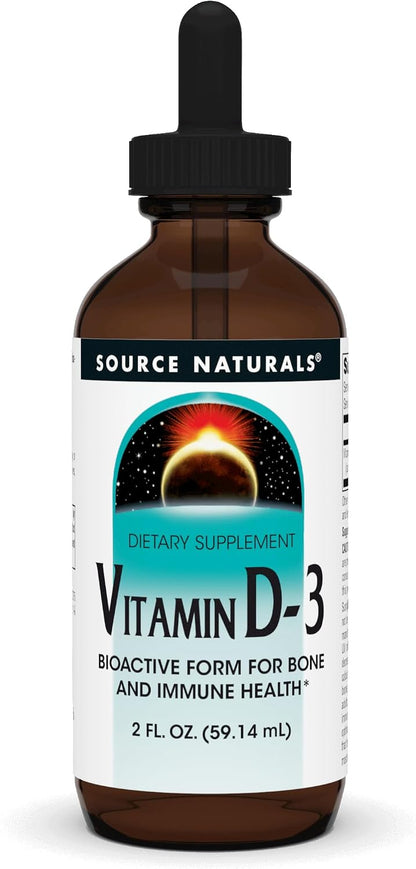Source Naturals Vitamin D-3 Liquid Drops, 2000 IU, 30 ml