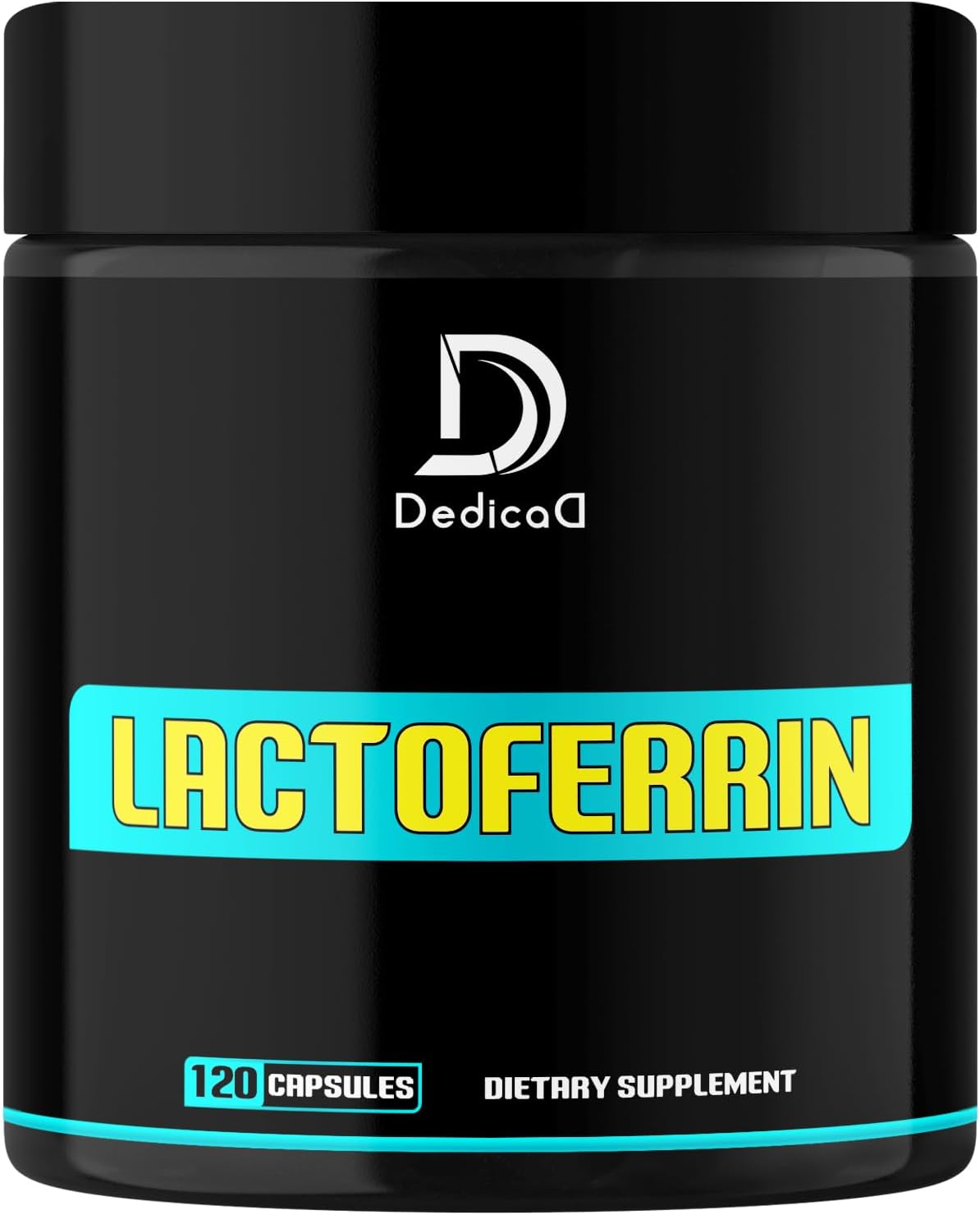 DEDICAD 500mg Lactoferrin Supplement - 120 Capsules for 2-Month Supply - görsel 1