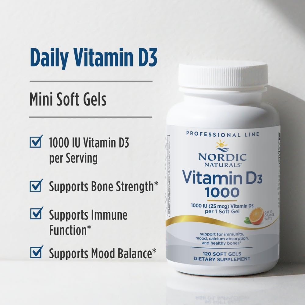 Nordic Naturals Pro Vitamin D3 1000, Orange - 120 Mini Softgels - görsel 3
