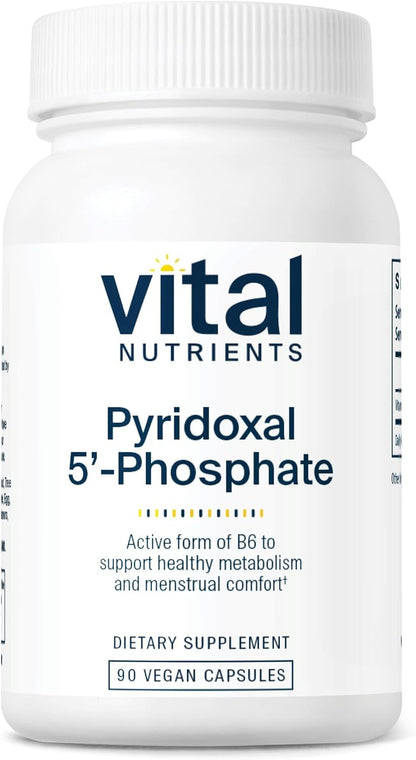 Vital Nutrients Pyridoxal-5 Phosphate - Activated Vitamin B6 - 90 Capsules