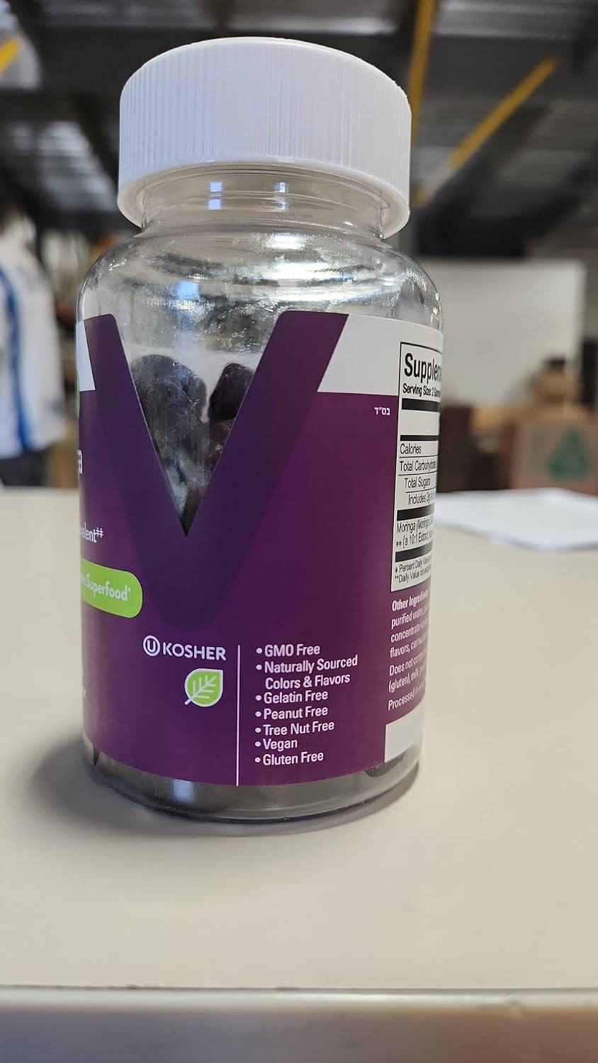 Viteey Moringa Gummies - 4000mg [from 400mg 10:1 Extract] - Strawberry Flavour - 60 Count - görsel 8
