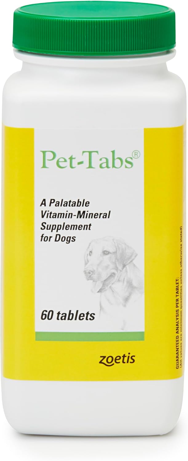 Pet-Tabs Multivitamin and Mineral Supplement for Dogs, Chewable Tablets, 60 Count - görsel 1
