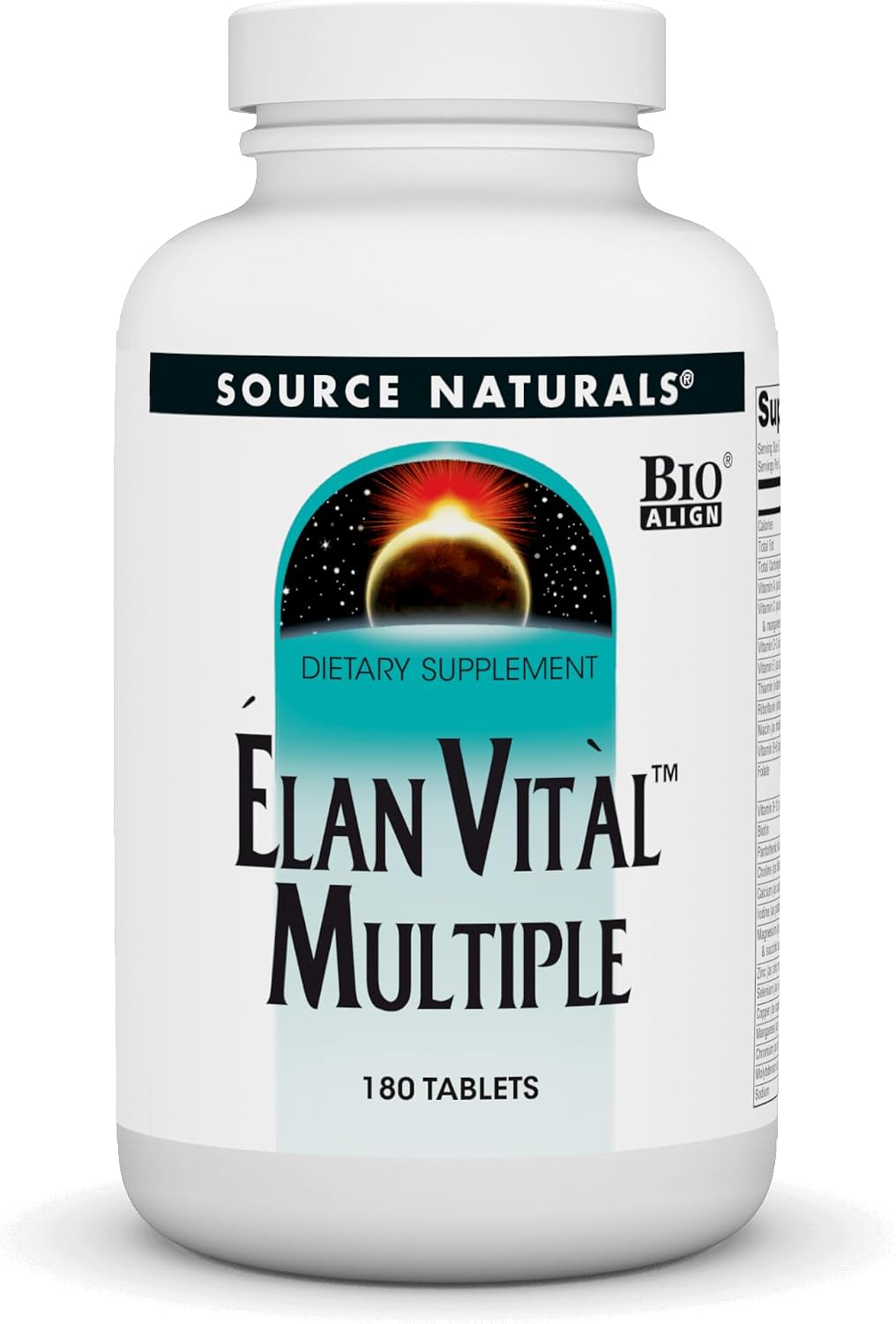Source Naturals Elan Vital Multiple Vitamin - Comprehensive Multi-Nutrient Formula for Whole Body Support - 60 Tablets - görsel 7