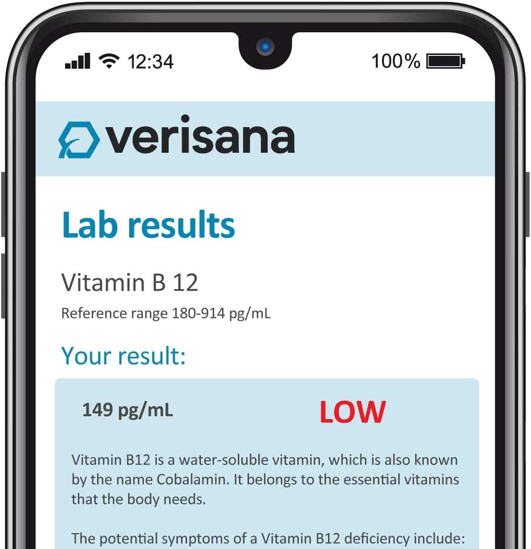 Verisana B Vitamins Test – Monitor Your Folate and Vitamin B12 Values from Home - görsel 2