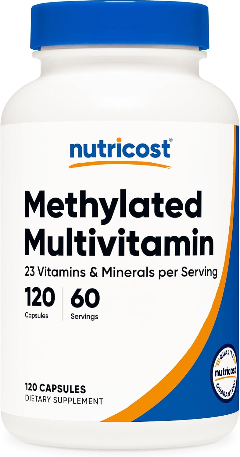 Nutricost Methylated Multivitamin – 120 Capsules, 60 Servings – 23 Vitamins & Minerals - görsel 1