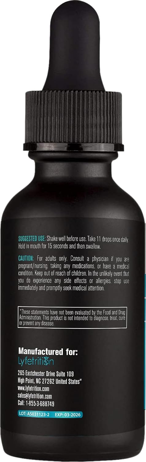 Lyfetrition Organic Lemon Balm 540 mg Liquid Extract, 118 ml (220 Servings) - görsel 2