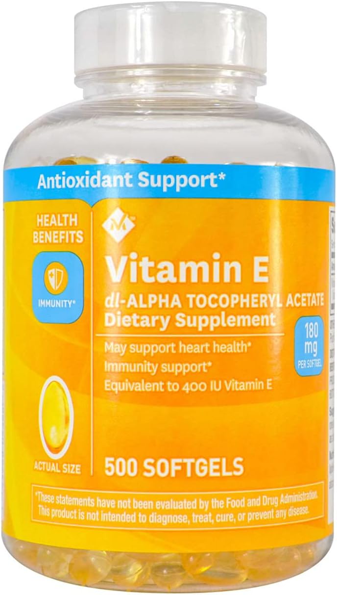 Members Mark Vitamin E 180mg, 500 Softgels - görsel 1