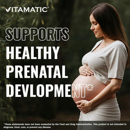 Vitamatic Folic Acid 1000 mcg (1 mg) - 480 Vegetarian Tablets (Pack of 2)