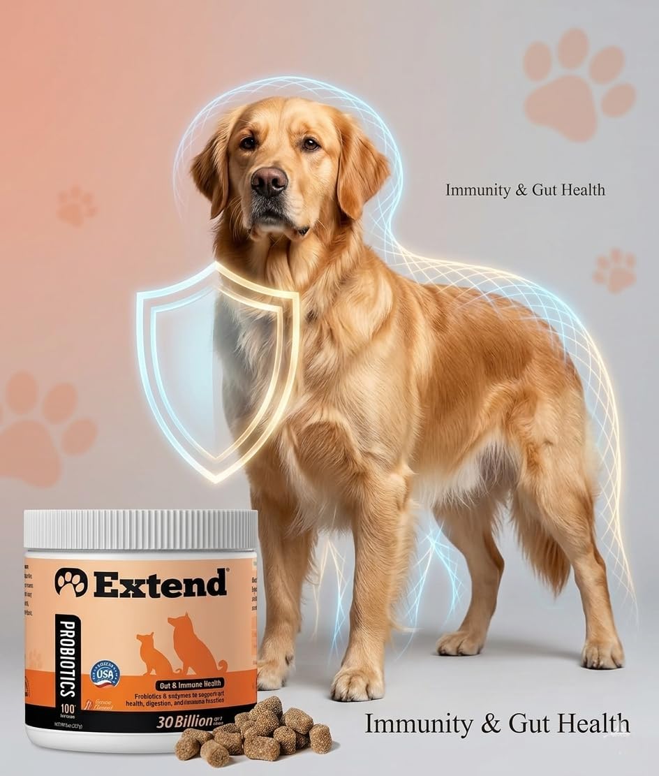 Extend Probiotics for Dogs - Digestive Health, Immune & Allergy Support - 100 Soft Chews - görsel 6