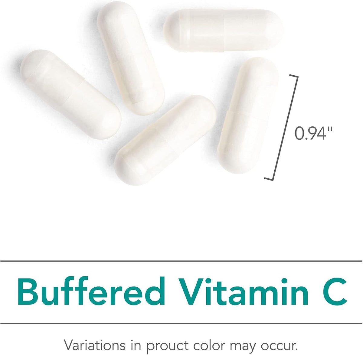 Allergy Research Group NutriCology Buffered Vitamin C – 1000 mg – 120 Vegetable Capsules - görsel 4