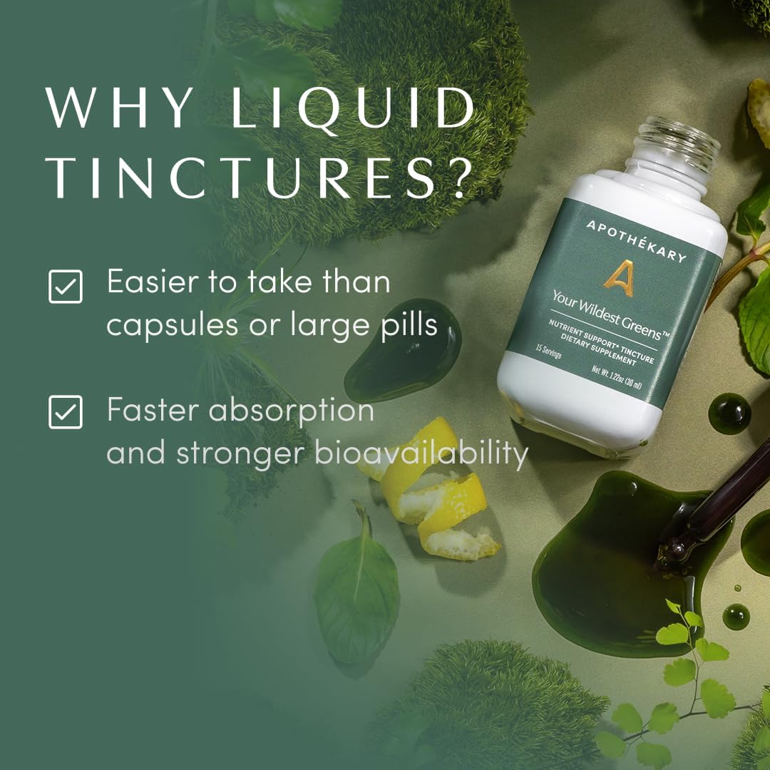 Apothékary Your Wildest Greens Herbal Liquid Drops - görsel 5