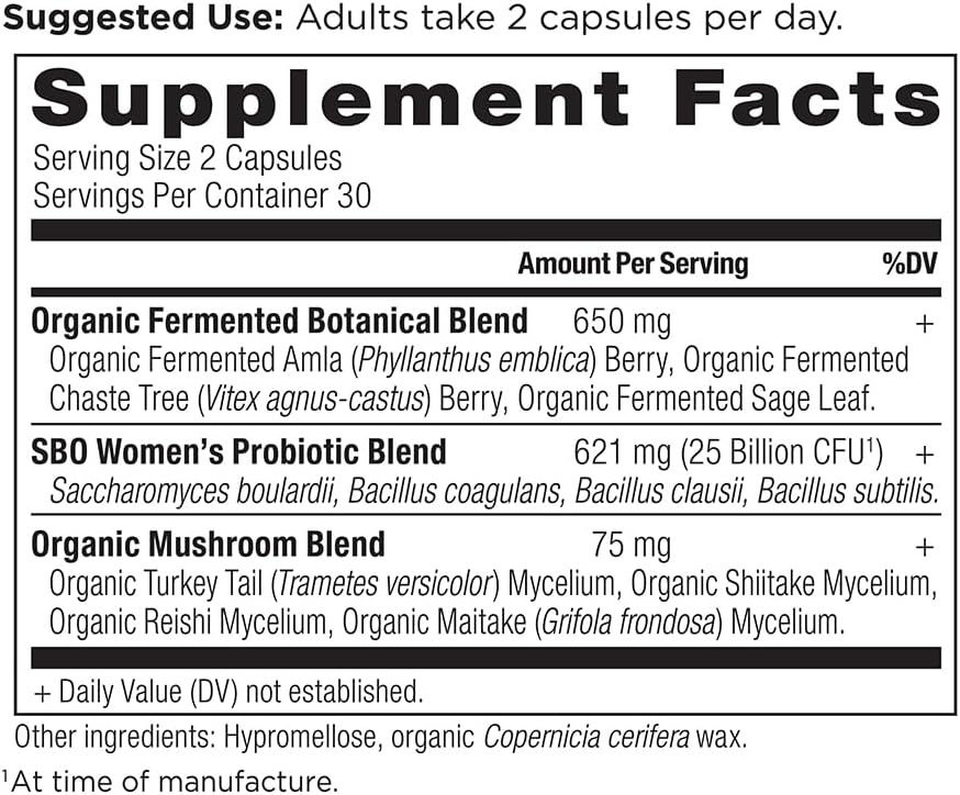 Ancient Nutrition SBO Probiotics for Women, 60 Capsules - görsel 2