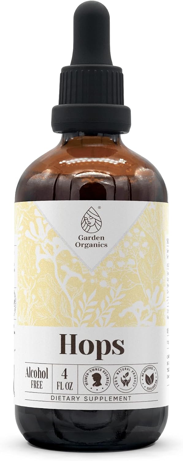 Hops Alcohol-Free Tincture Extract, Liquid Drops for Natural Wellbeing (60ml) - görsel 6