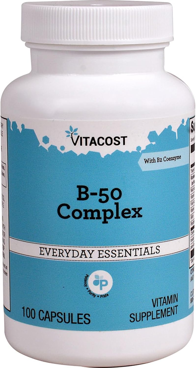 Vitacost Vitamin B-50 Complex, 100 Capsules - görsel 1
