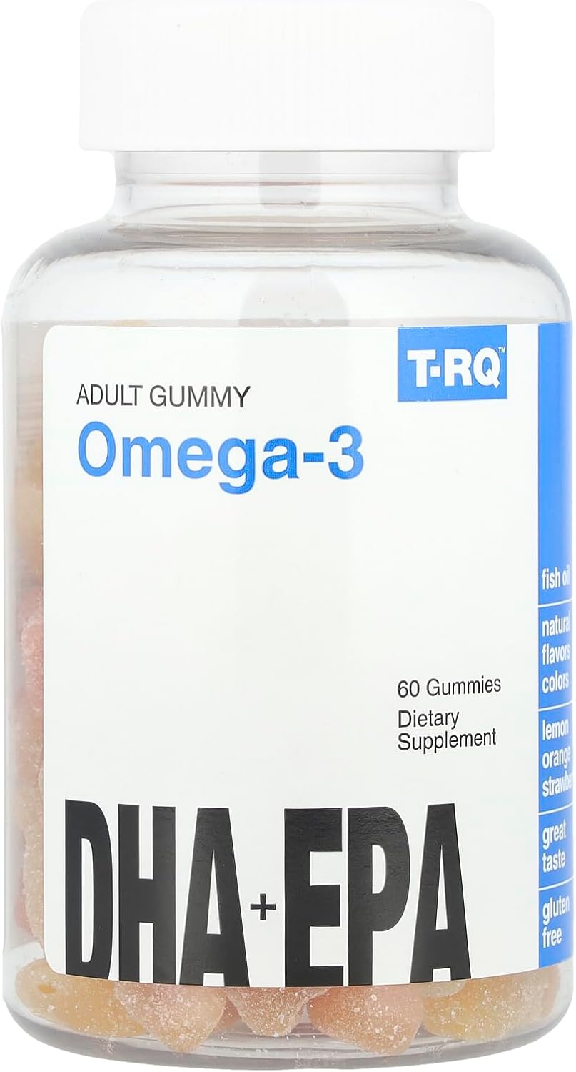 T.RQ Hair, Skin & Nails Gummy Food Supplement, Natural Strawberry, 60 Count - görsel 4