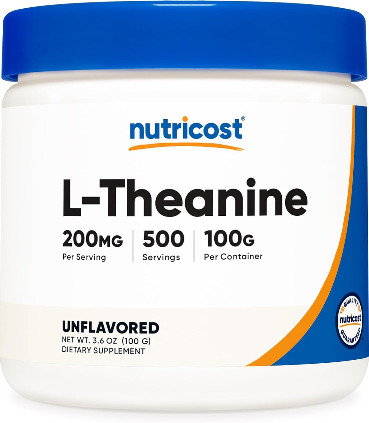 Nutricost L-Theanine Powder 100g - Gluten-free & Non-GM - görsel 1