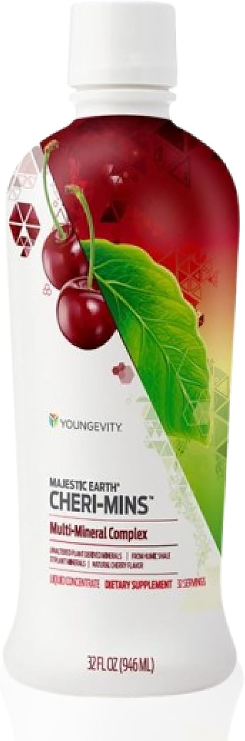 Youngevity Cheri-Mins Plant-Derived Liquid Minerals - 77+ Trace Minerals - Colloidal Humic Shale - 946 ml (32 fl oz)