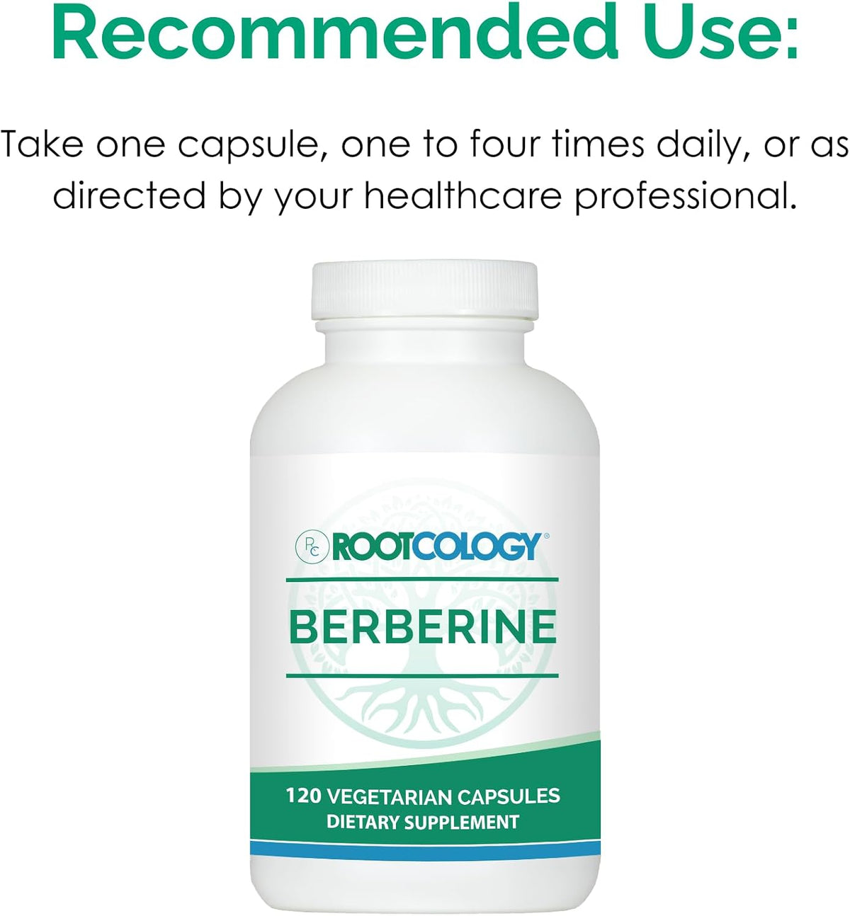 Rootcology Berberine HCl - Natural Plant Alkaloid Supplement, 120 Capsules - görsel 6