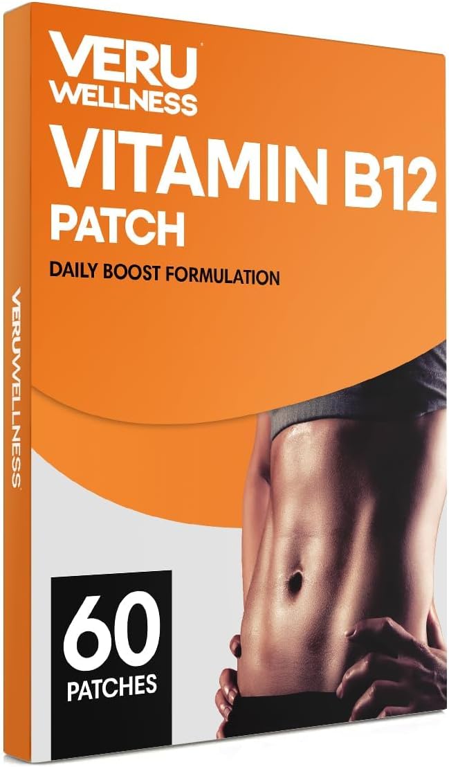 Veru Wellness B12 Energy Patch, Natural B12 & Garcinia – Self-Adhesive Time-Release Patch (60 Days) - görsel 1