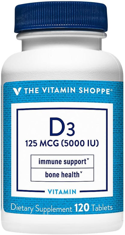Vitamin D3 5000 IU Softgels – Bone, Immune & Cellular Health