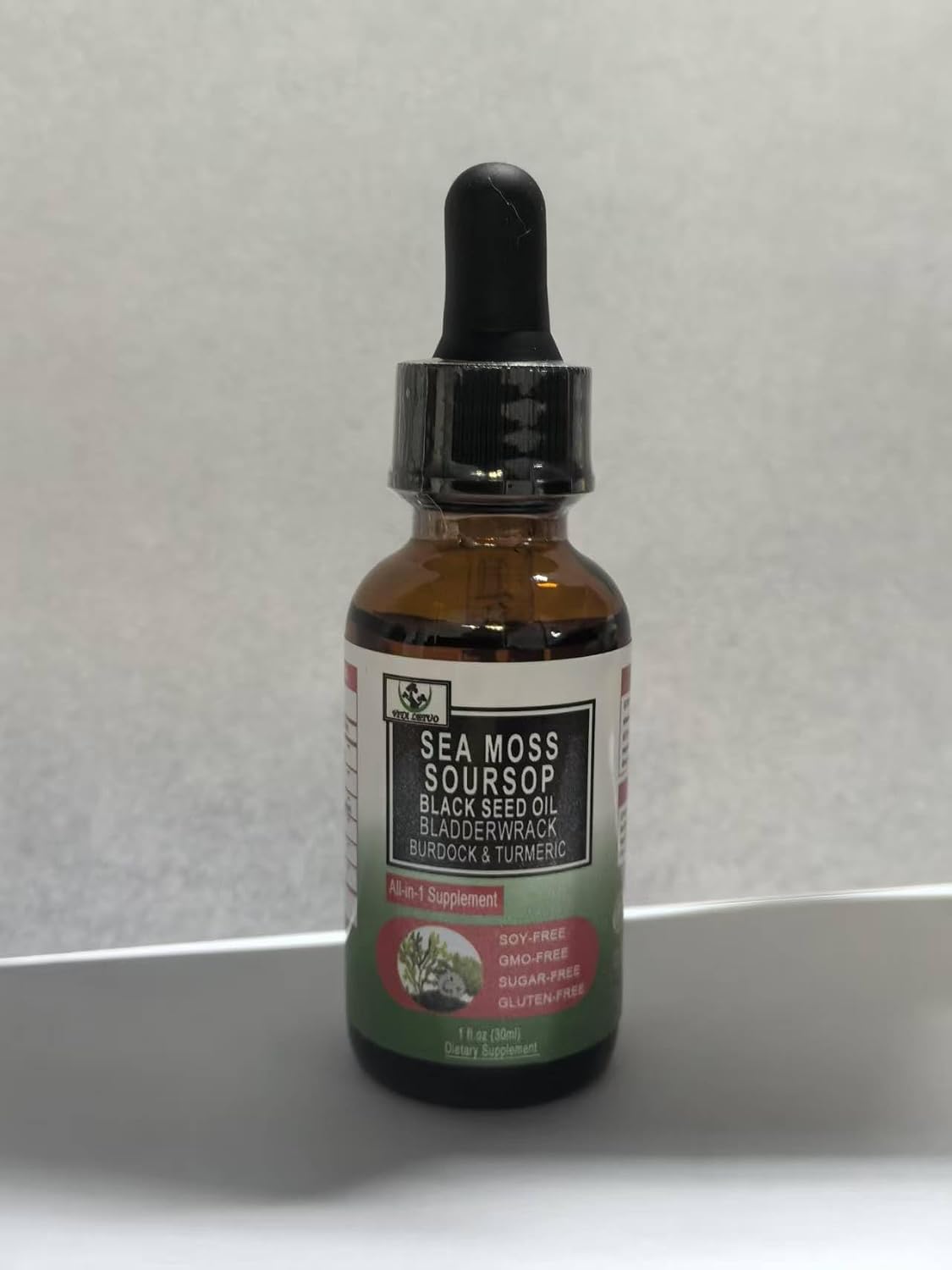 Sea Moss Black Seed Oil Soursop Liquid Drops with Bladderwrack Burdock Root Turmeric – Multimineral and Vitamin Superfood Drops - görsel 7
