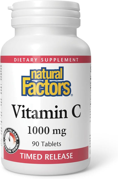 Natural Factors Vitamin C 1000mg Time Release – 90 Tablets