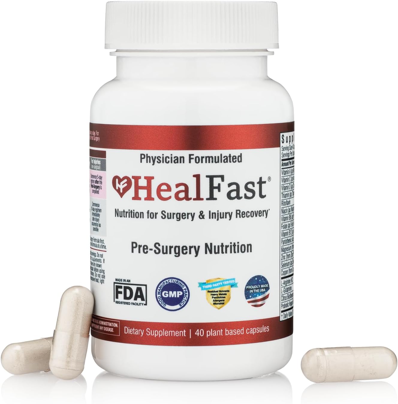 HealFast Surgery & Injury Recovery Supplement (Pre-Op) - görsel 1