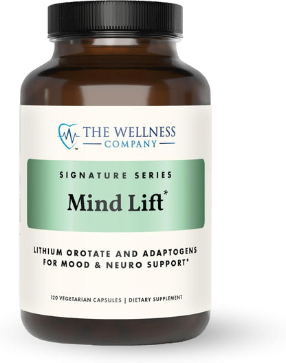 Mind Lift - Mood Boost, Mental Focus, Cognitive Defence with Lithium, GABA, DHA & L-Phenylalanine | 120 Capsules (2-Month Supply)