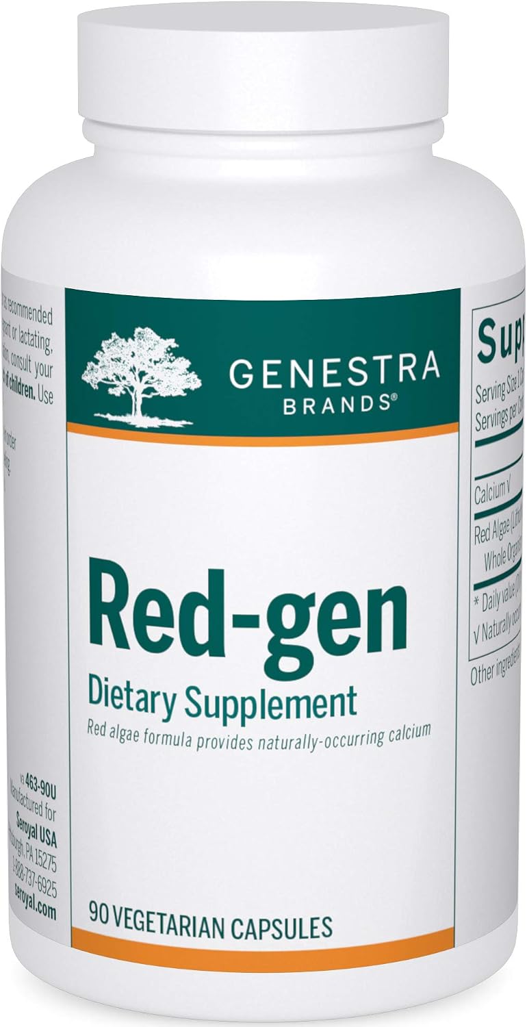 Genestra Brands Red-gen | Red Algae Formulation | 90 Vegetarian Capsules - görsel 1