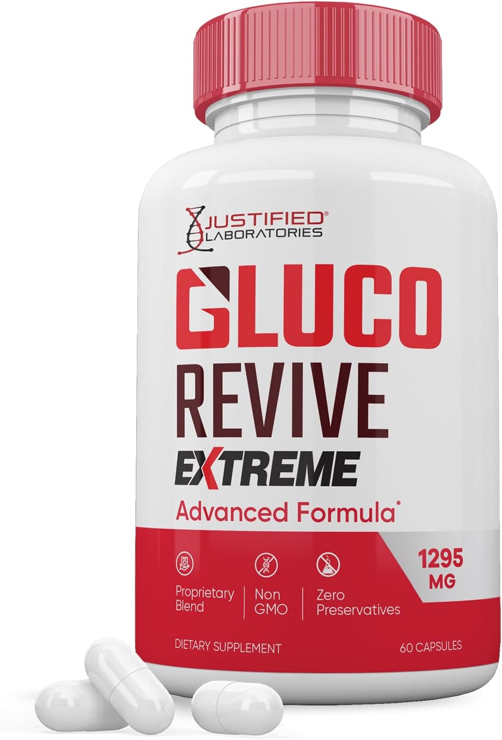 Gluco Revive Extreme 1295mg Capsules - Glyco Support Advanced Formula - görsel 1