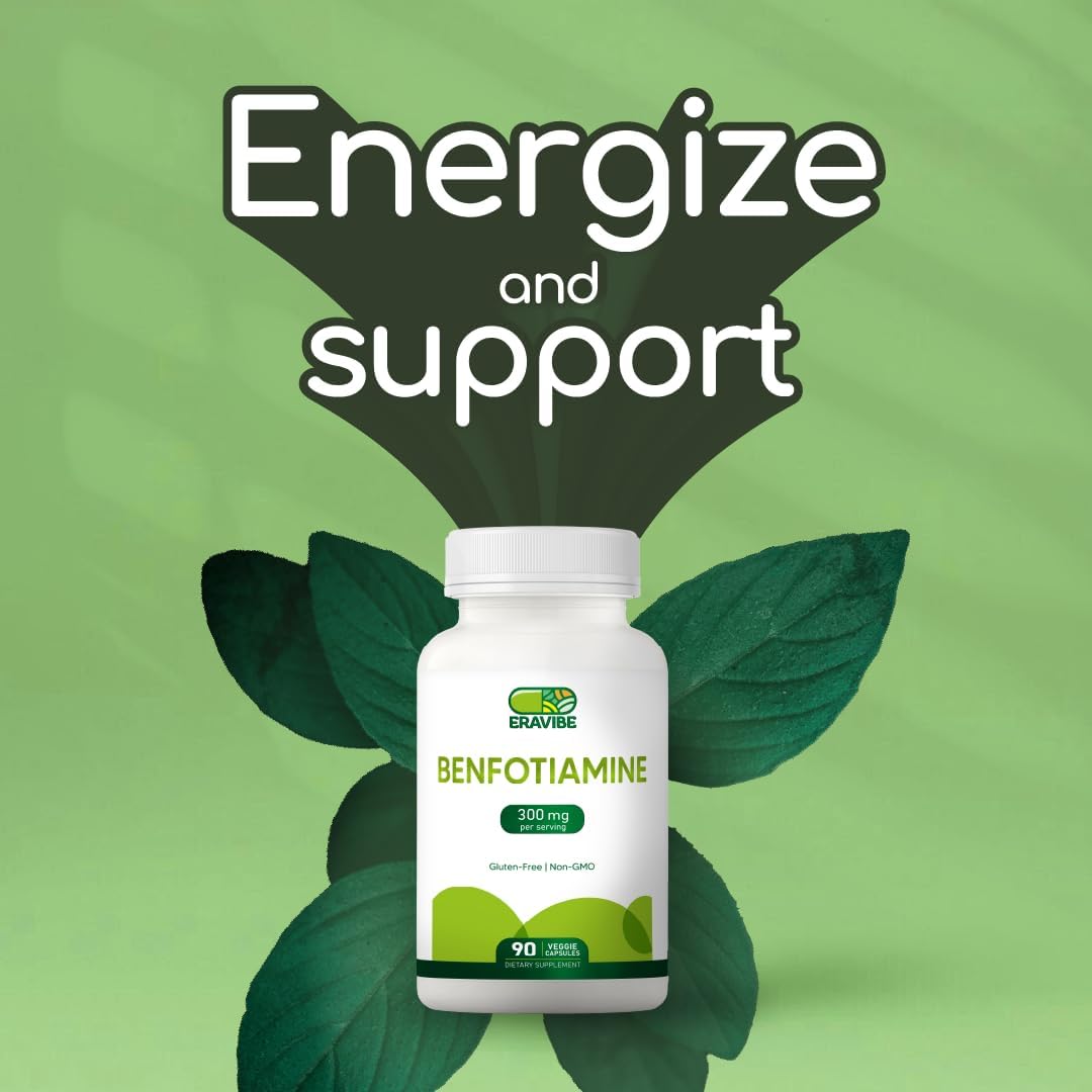 Benfotiamine 300mg Vegan Capsules, 90 Count, Gluten-free, Non-GMO - görsel 5
