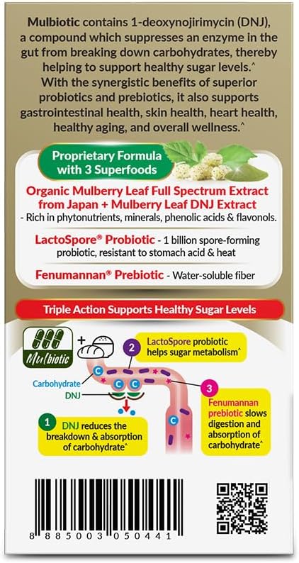LABO Nutrition Mulbiotic Capsule – Organic Mulberry Leaf Extract with Probiotic & Prebiotic - görsel 6