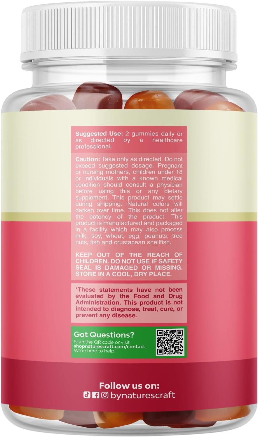 Natures Craft Women's Multivitamin Gummies - Daily Gummy Vitamins for Energy and Immune Support, 90 Count - görsel 8