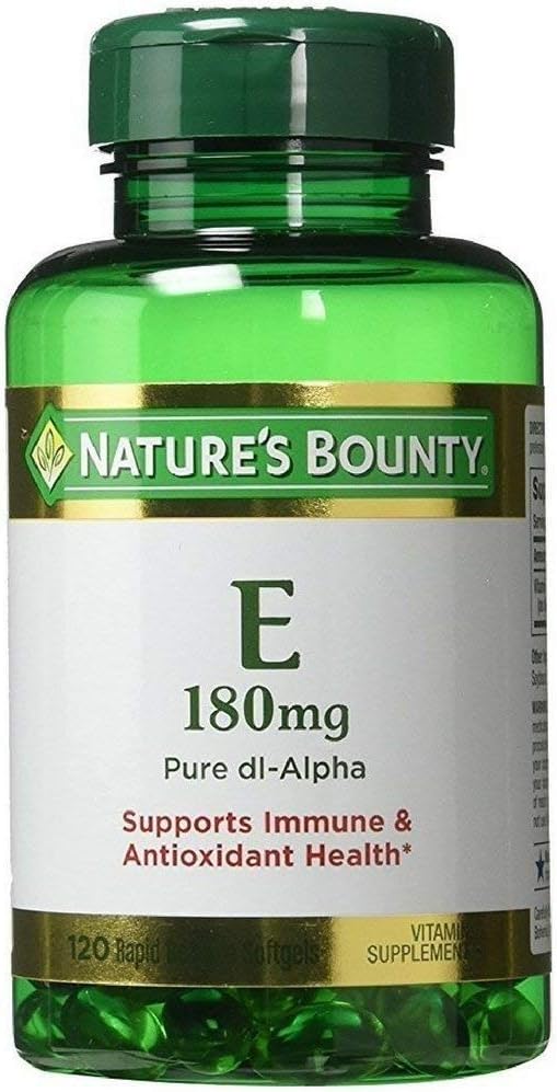 Nature's Bounty Vitamin E 400 IU Pure DL-Alpha Softgels, 120 Count - görsel 1