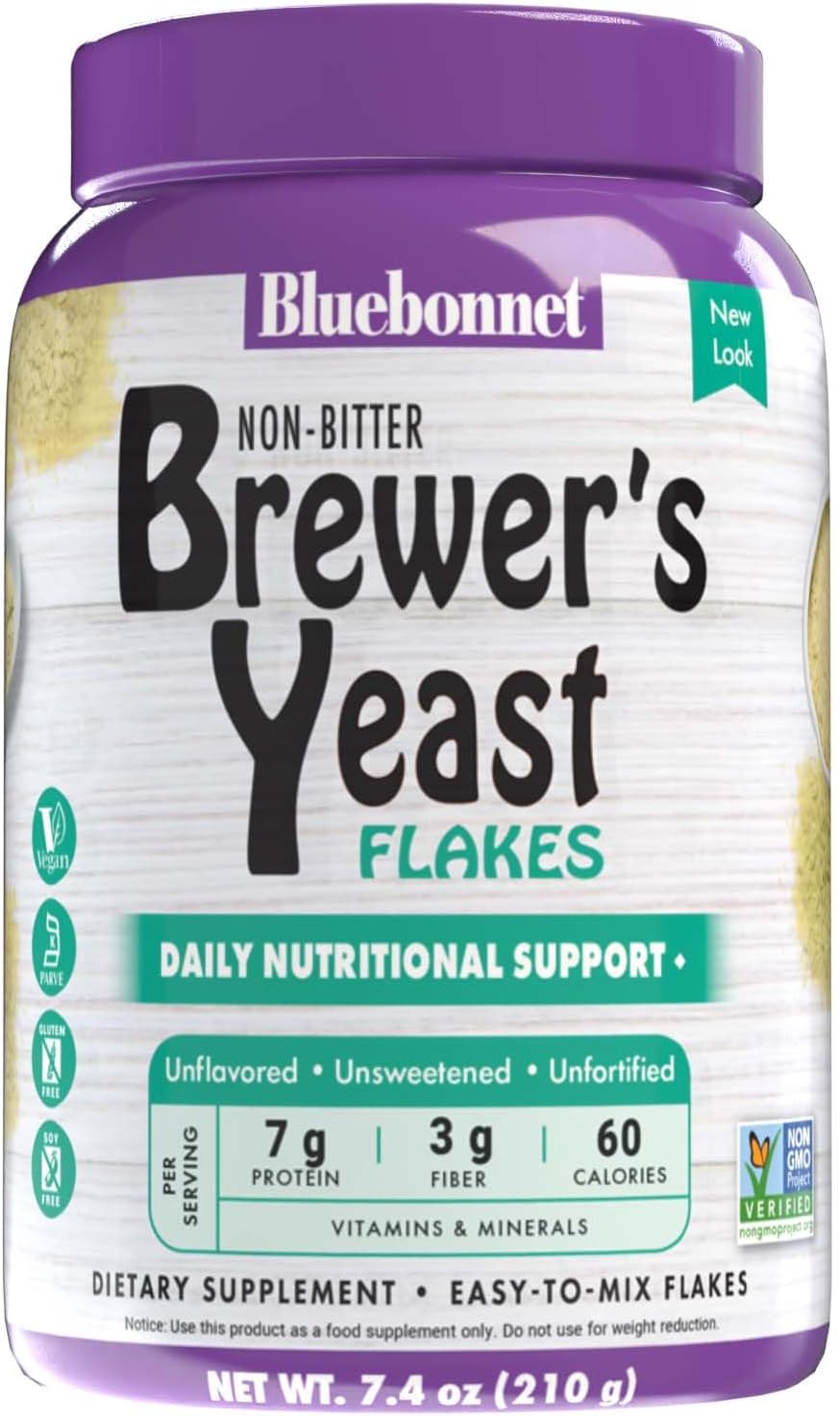 Bluebonnet Nutrition Super Earth Brewer's Yeast Flakes, 210 g - görsel 1
