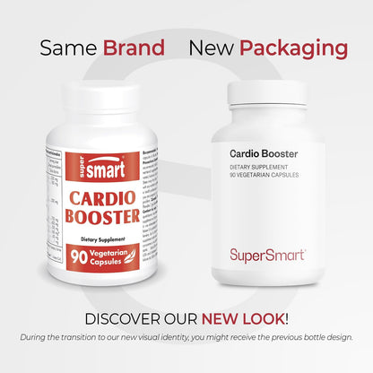 Supersmart Cardio Booster (Advanced Formula) – with Taurine, CoQ10, Potassium, Phytosterols – 90 Vegan Capsules