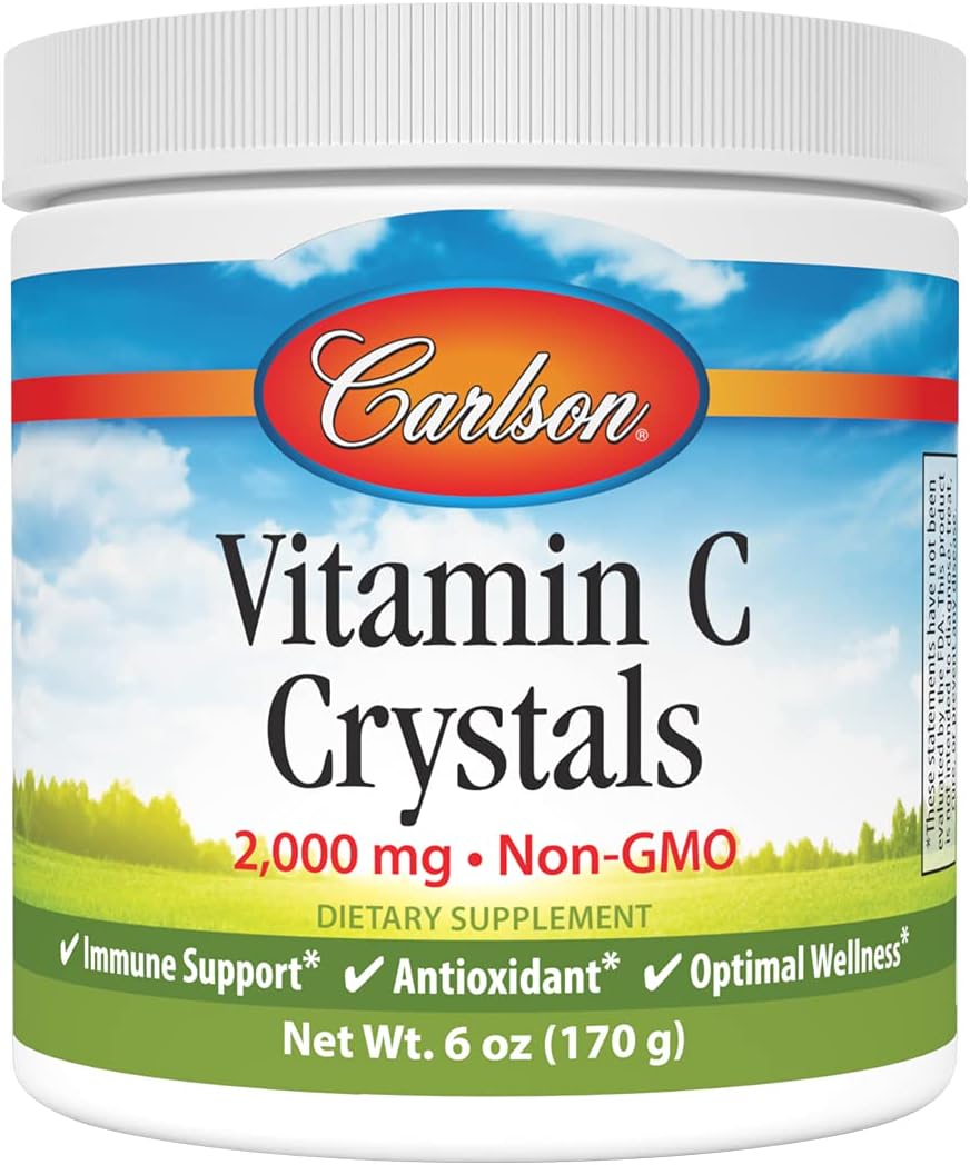 Carlson Labs Non-GMO Vitamin C Crystals, 6 oz - görsel 1